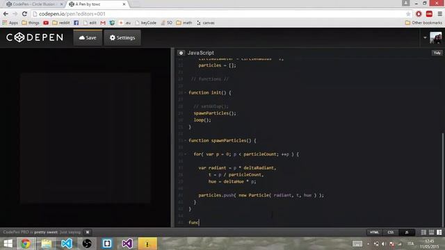 codepen #4 - codeblind #1 - Circle Illusion Loader - part 1