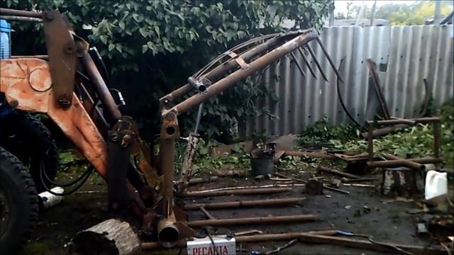 Сенные вилы с клапаном своими руками , быстро , практично, надёжно