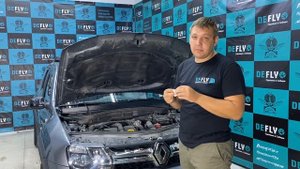 Оригинальный Дефлектор капота на RENAULT DUSTER 2020 (установка)