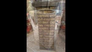 Полиуретановые формы "Старый кирпич" для наборных столбов.