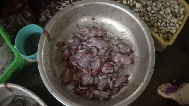 Вьетнам, разделка живых лягушек. (Vietnam, cutting frogs.) смотреть онлайн