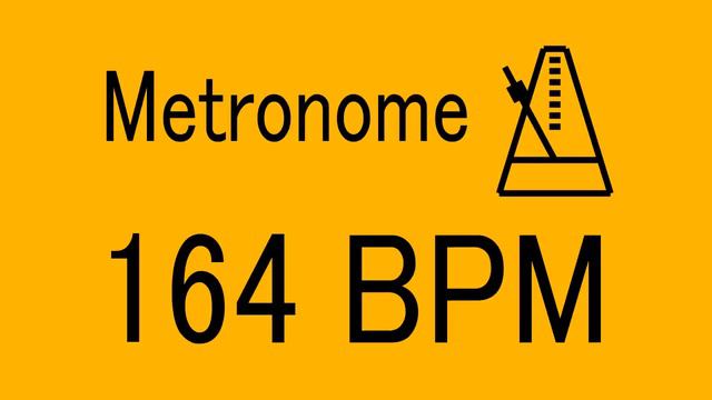 164 BPM METRONOME FOR TRAINING MUSICAL INSTRUMENT / 楽器練習用 メトロノーム / practice смотреть онлайн