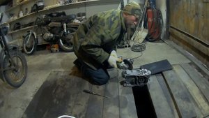 мотоцикл восход с двигателем от мотоблока. Подготовка рамы и КПП серия №1