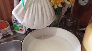Самая нежная творожная масса с изюмом из козьего молока!!!