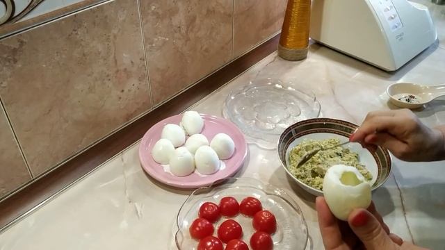 Яйца фаршированные грибами украсят  праздничный стол!Рецепт от Сусанны#яйцафаршированные#stuffedegg