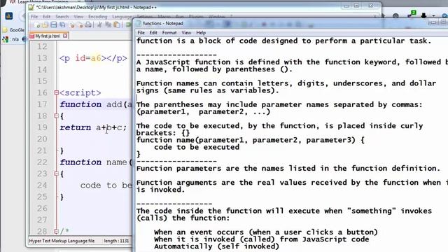 How to Create Functions in JavaScript Telugu |  JavaScript Functions | VLR Training Class 15