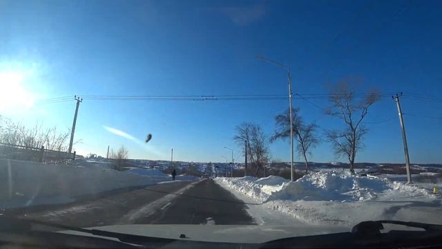 Оха на Сахалине. Едем на заправку по улицам г. Оха. смотреть онлайн