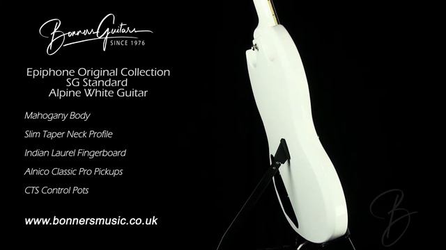 Epiphone Original Collection SG Standard Alpine White Guitar | Bonners Guitar Store смотреть онлайн