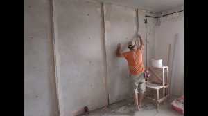 УСТАНОВКА маяков ДЛЯ штукатурки СТЕН  20 мин. штукатурка стен ВИДЕО штукатурка стен по МАЯКАМ