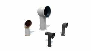 3D model.  Deflectors v2.