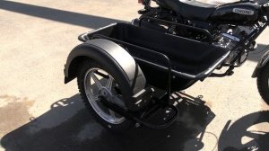 Боковой грузовой прицеп для мотоцикла СКАУТ-6. Обзор.