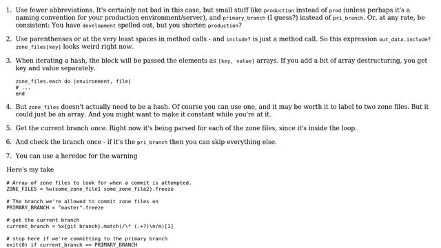 Git pre-commit hook to check that changes to certain files only happen on the master branch смотреть онлайн
