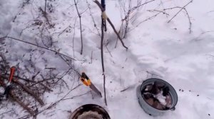 Ночь в КИТАЙСКОЙ палатке с ПОДОГРЕВОМ в МОРОЗ