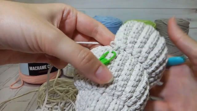 DIY Вязаная ракушка крючком - спиральное вязание крючком. Часть 2 смотреть онлайн