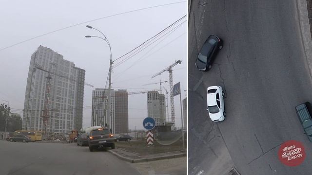 Проезд нерегулируемого перекрестка с круговым движением🚗