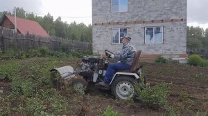 Картофель 2023.  Новая картофелекопалка и мульчер.