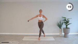 30 MIN FULL BODY PILATES HIIT_ Lean   Long Muscles with light weights _ Fat Burning, No Repeat