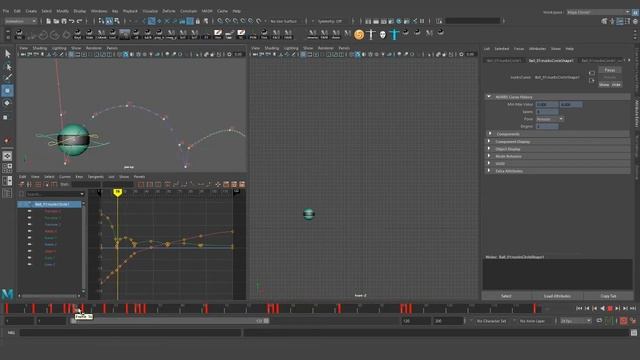 Базовая анимация мяча в Maya без GraphEditor (часть 1)