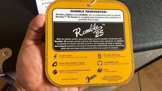 UNBOXING…! NEW FENDER RUMBLE 25 BASS AMP…! смотреть онлайн