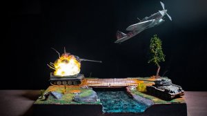 ДИОРАМА СРАЖЕННЫЙ  ТИГР  СВОИМИ РУКАМИ
