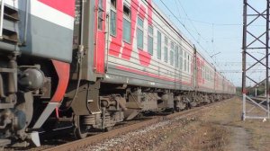 Электровоз ЭП2К-003 с фирменным пассажирским поездом "Южный Урал" Челябинск-Москва