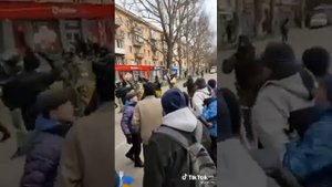Херсонцы Вы крутые!!! Защищают свой город и своих людей от российских солдат