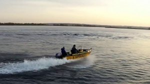 "Покатушки" на моторной лодке Барракуда после чемпионата