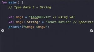 Kotlin Fundamental Trailer #1 - Kotlin Code 01 - 09