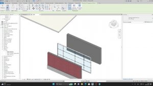 Revit. Стена базовая, витраж, составная стена