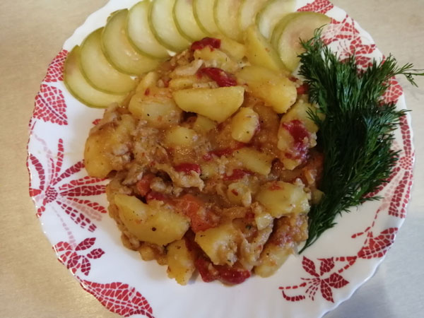 Жаркое из свинины с картошкой. Рецепт простой и быстрый?