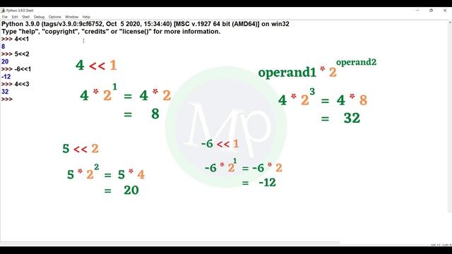#56 Python Bitwise Shift Operators In Telugu | Operators In Python In Telugu | #pythonintelugu