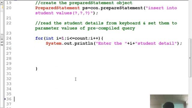 23 Advanced java tutorial | Java Prepared Statement Insert Multiple Record in database | adv java смотреть онлайн