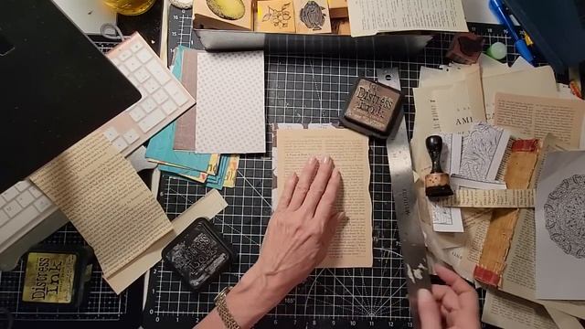 GOT SCRAPBOOK PAPER & BOOK PAGES? Easy Mass-Making Idea for Junk Journal Embellishment Paper Outpos смотреть онлайн