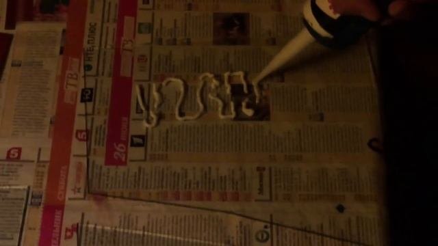 Склейка стекол прозрачным клеем (неудачная)