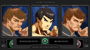 Portrait Comparison of Super Street Fighter II (SD vs HD Remix vs Ultra) Side by Side Comparison