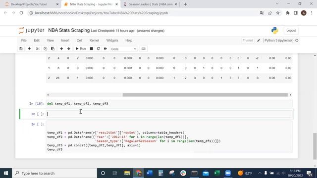 API Web Scraping NBA Stats in Python | NBA Data Analytics Project (part 1/2)