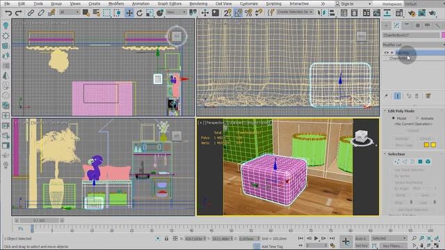 Как упростить сцену (оптимизация сцены). 3ds Max уроки