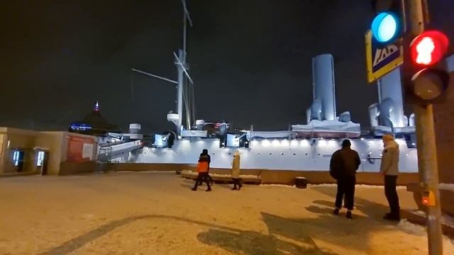 ⁴ᴷ⁶⁰ Санкт-Петербург. Крейсер Аврора?✨Saint-Petersburg?Cruiser Aurora⛄❄