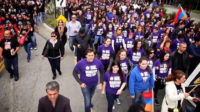 სომეხი ერის გენოციდის 100 წლისთავი. აშშ   Армяне США   День Геноцида Армян 24.04.2015  Разные город