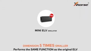 Xhorse MINI ELV Emulator Instruction