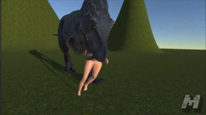 3D Vore Animaton: Dinosaur Eats (Requested by Wenderok)
