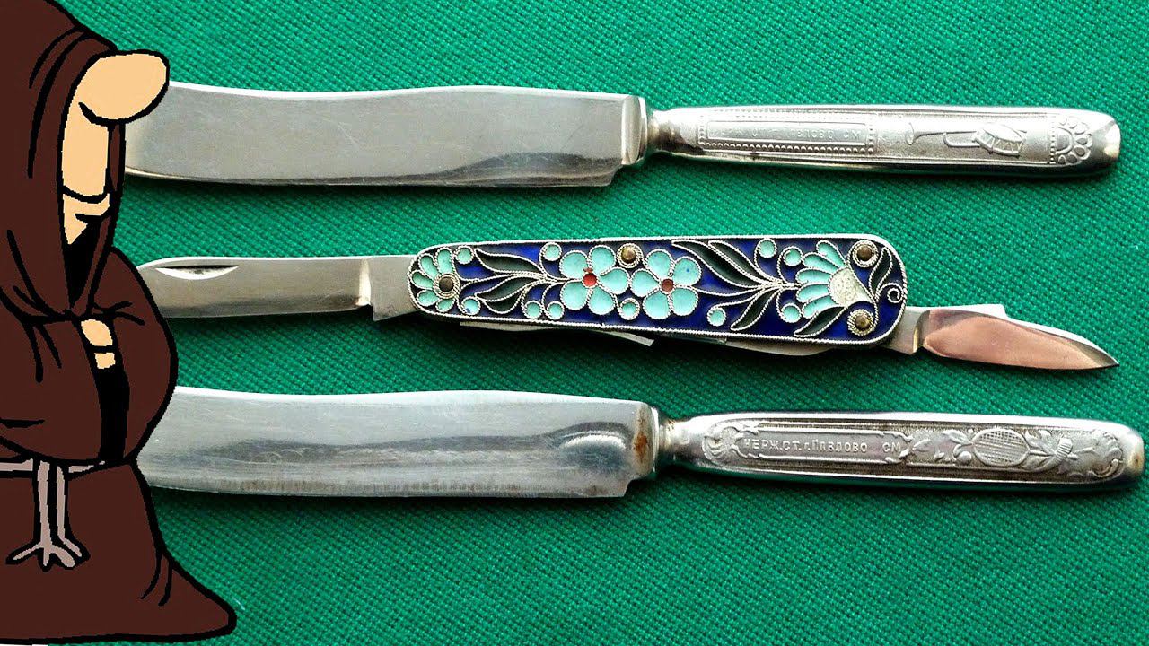 Нож-Мечта коллекционера складных ножей СССР перегородчатая эмаль / USSR knife collection