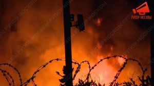 Момент прилета снаряда на территорию ТЭЦ в Белгороде