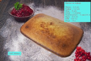 Простой, вкусный и нежный пирог в домашних условиях - Манник на кефире