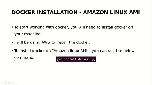 Docker | How to install Docker on Amazon Linux AMI EC2 instance | How to install Docker