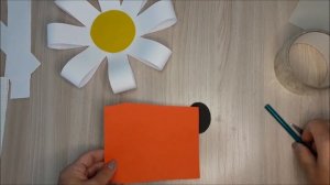 МК Ромашка из бумаги для детей младшего возраста ко дню семьи, любви и верности.