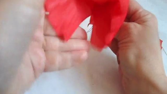 Цветок из ткани МАК (2 часть) смотреть онлайн