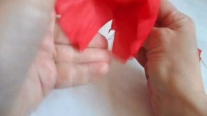 Цветок из ткани МАК (2 часть)