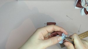 Бантики из репсовой ленты 4 см.