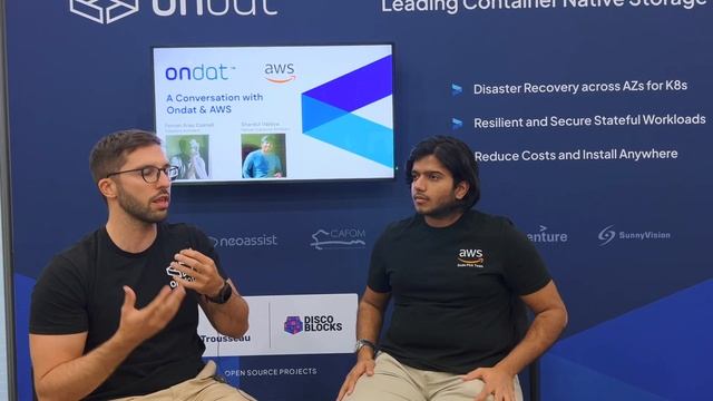 AWS - Ondat in conversation at KubeCon + CloudNativeCon North America 2022 in Detroit